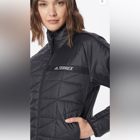 ADIDAS TERREX BLACK SYNTHETIC INSULATED PACKABLE LIGHT WEIGHT JACKET SIZE 4X - Picture 8 of 16